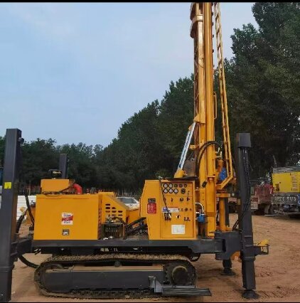 英山岩石井施工